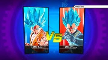 Dragon ball xenoverse Ssgss goku vs Ssgss vegeta