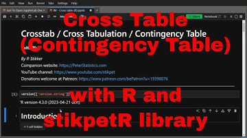 R - Cross table with stikpetR