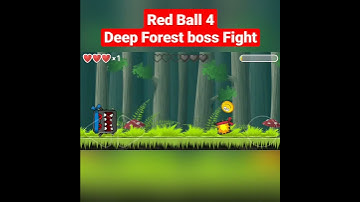 Red Ball 4 - Level 30 - Golden Ball VS Deep Forest Boss | Speed Gameplay #Shorts
