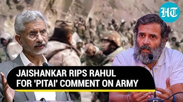 Jaishankar blasts Rahul Gandhi for 