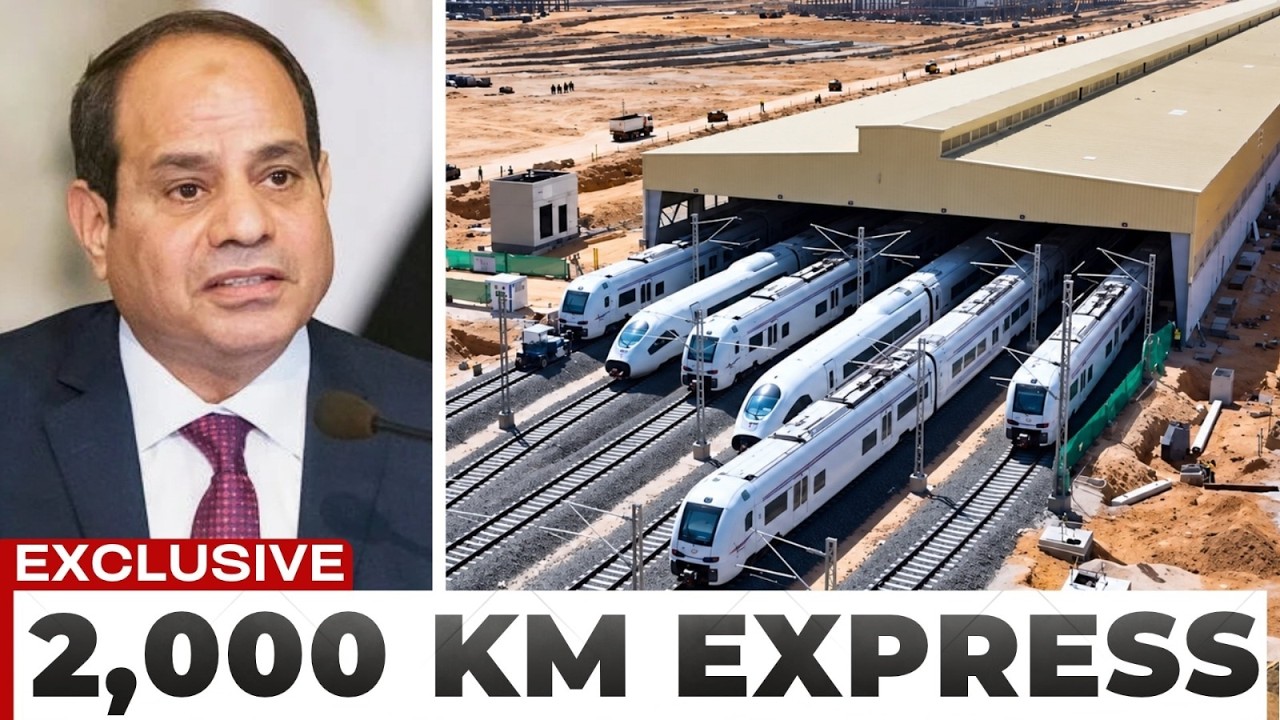 Still from Egypt's $23 Billion 'Suez Canal on Rails' The 2,000km High Speed Network
