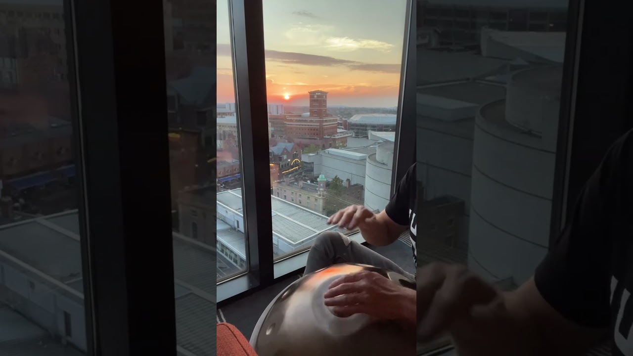 Sunset grooving  keeps us moving #hangmassive #music #percussion #hangdrummusic  #hangdrum