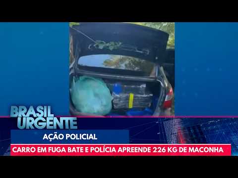 Highway chase ends in crash and seizure of 226 kg of marijuana | Brasil Urgente