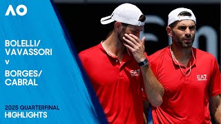 Famous Bolelli/Vavassori v Borges/Cabral Highlights | Australian Open 2025 Quarterfinal Profile