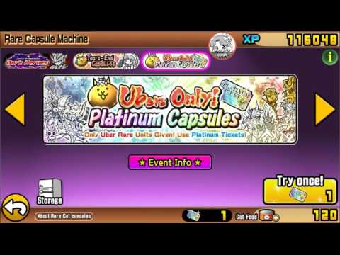 Battle Cats Opening A Platinum Ticket Read Description Youtube
