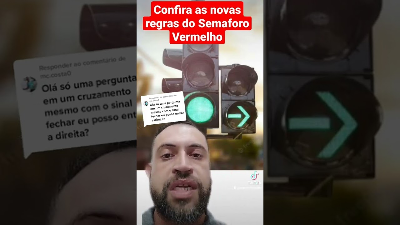 Confira a nova regra de semáforo #abcdotransito #semaforo #sinaleira #farol #transito #motorista
