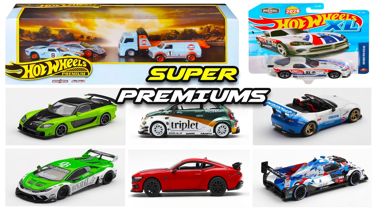 Showcase - Hot Wheels Gulf Boxset, XL Scale Models, Viper SRT10