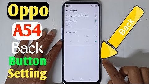 How To Oppo A54 Back Button Setting/Uzzol Technology