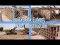 3x3 Box Culvert Walls Construction | 4-Cells Culvert Drainage | Mini Bridge