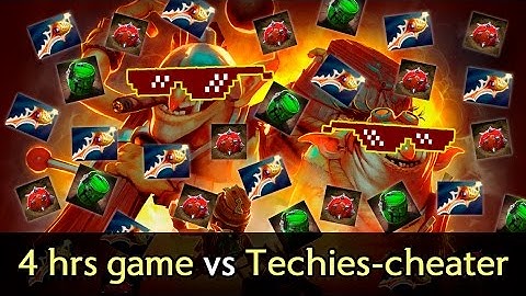 4 hours game vs Techies cheater/scripter — Rapiers vs Megacreeps comeback