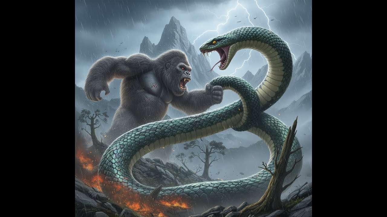 King Kong vs Giant Python – Epic Jungle Fight (CGI)