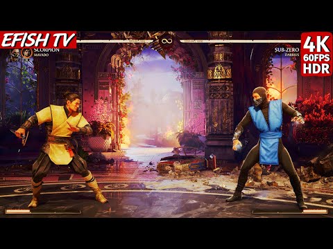 Wedding Scorpion vs MK95 Sub-Zero (Hardest AI) - Mortal Kombat 1