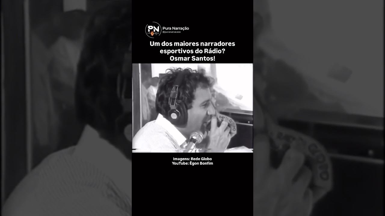 Osmar Santos narrando direto da cabine 