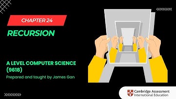 AS & A Level Computer Science (9618) - Chapter 24: Recursion