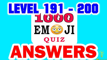 1000 Emoji Quiz Level 191 - 200 - All Answers - Walkthrough ( By DINS )