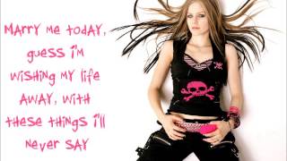 Things I'll Never Say Avril Lavigne lyrics chords