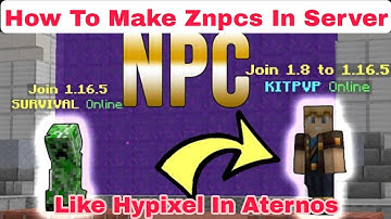 How To Make Znpcs In Server | How To Make Server Like Hypixel on Aternos For Free! | Part 2
