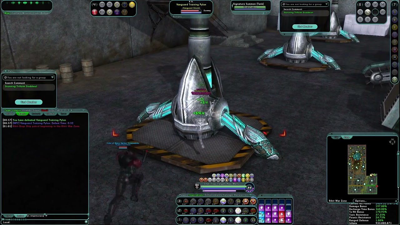 CoH Homecoming: Peacebringer 28 Second Pylon time (1,497 DPS) With Recluse pet