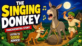 The Singing Donkey 🫏| Panchatantra Moral Story for Kids | Listen to Good Advice | Bedtime Story