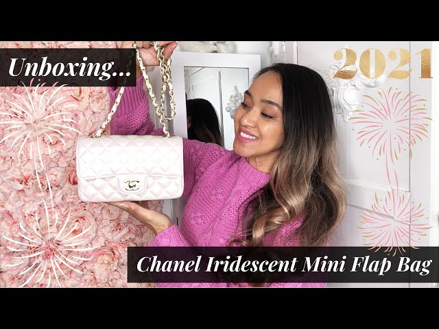 UNICORN ROSE GOLD IRIDESCENT MINI FLAP UNBOXING!