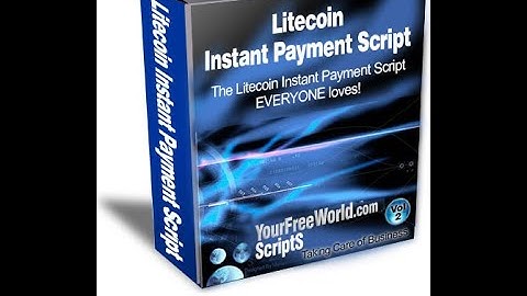 Litecoin Instant Payment Script Admin area - How to Use