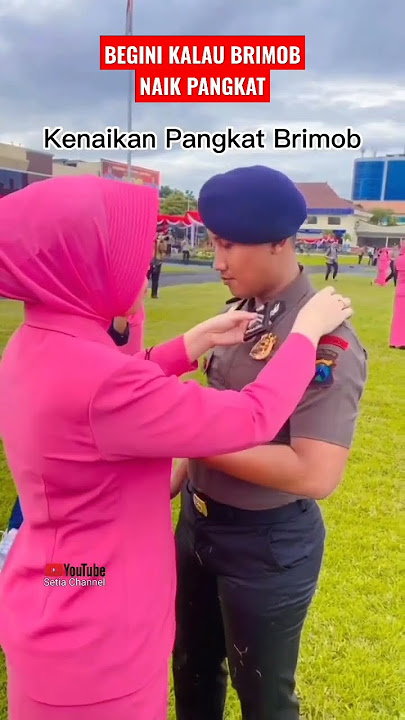 BEGINI BRIMOB NAIK PANGKAT,DIPAKAIKAN BHAYANGKARINYA‼️
