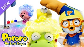 Download lagu 🌈Belajar Warna dalam Bahasa Inggris | Mandi Busa Warna-Warni | Pororo Indonesia