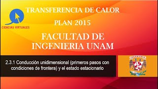 Transferencia de calor (Conducción): Cond. unidimensional, condiciones de frontera y estacionario