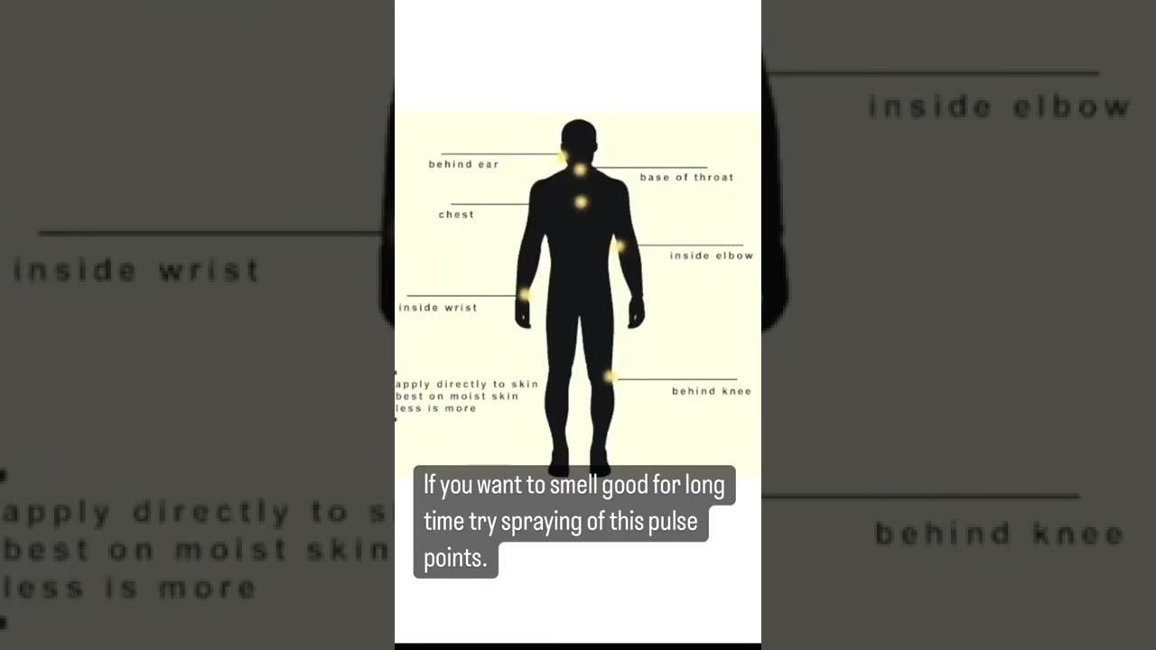 longer projection of your perfume try spraying on this points 