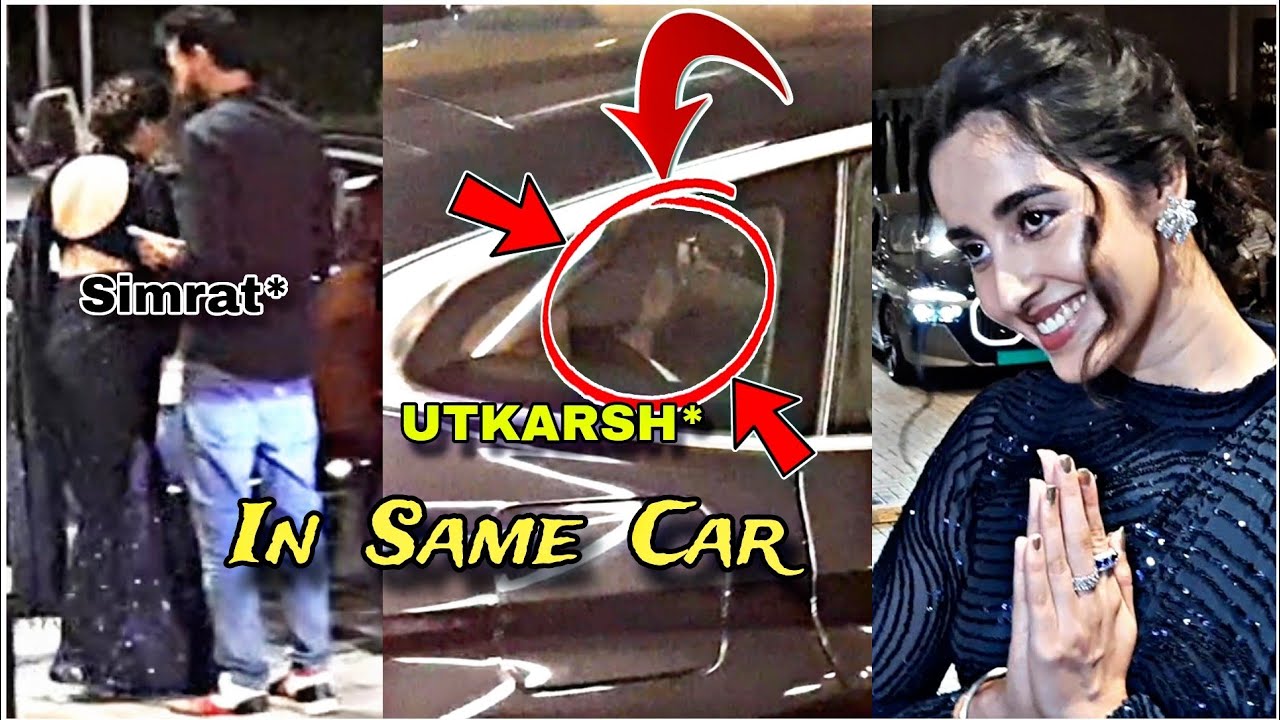 Simrat Kaur and Utkarsh Sharma together leaves in Same Car post Awards 
