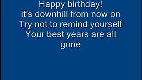 The happy birthday song/ by Arrogant Worms - DayDayNews