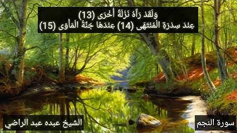 Abdo Abd El-Rady, Sorat Al_Najm سورة النجم للشيخ عبده عبد الراضي