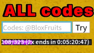 ALL 22 CODES in under 1 minute - WATCH FAST.. (Blox Fruits)
