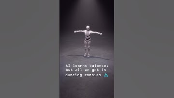 AI zombie tries to balance #ai #rl #reinforcementlearning #deeplearning #unity #gamedev