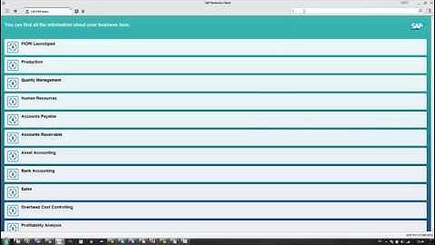 SAP Business client - Personalization