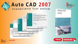 How to Install AutoCAD 2007 and Full Setup windows 7,8, 10 & 11