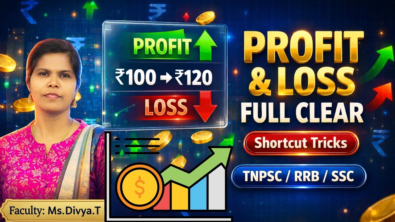 Most Expected Questions | Profit & Loss Made Easy 😱 | TNPSC / SSC / RRB JE