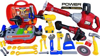 10 minute unboxing Drill, chainsaw, and toolbox all included; immersive engineering experience.