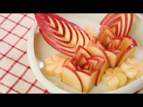 りんごのリーフカット   青森りんごで作ってみよう！