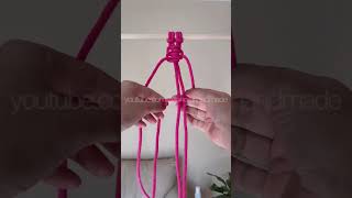 #macrame #shorts #tutorial #diy #beginner #macrametutorial half clove knot variation
