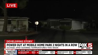 Power out at Las Vegas Valley mobile home park 2 nights in a row