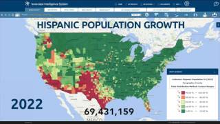 30 Year Hispanic Population Growth by Geoscape GIS [1990-2022]