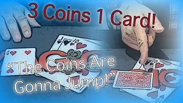 3 Coins 1 Card | Craig Petty Close Up Magic!