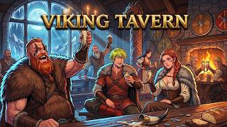 Viking Tavern 🛡️ 3 Hours of Upbeat Nordic Folk Music | Mead Hall &amp; Fantasy Tavern Ambience 4K