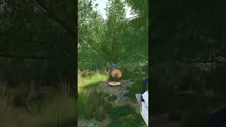 Chainsaw vs trees in Farming Simulator #fs25 #logging #shorts