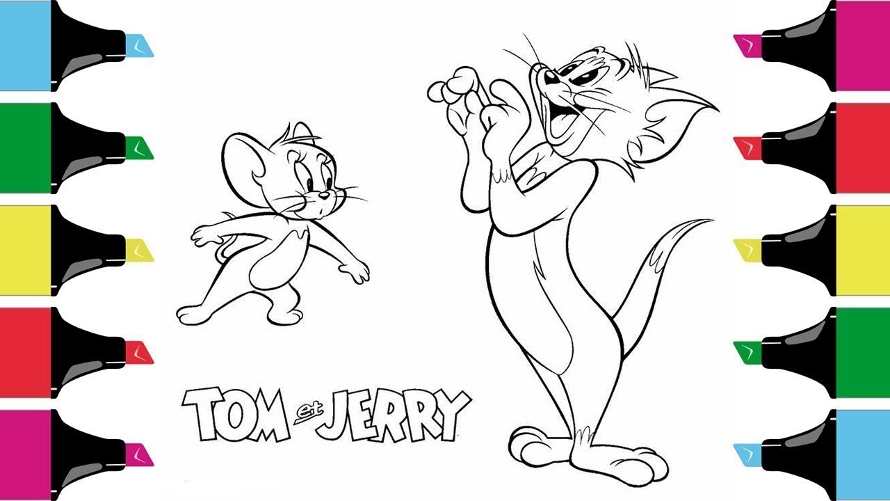 Tom and Jerry Coloring Pages Fun  Classic Cartoon Compilation ...
