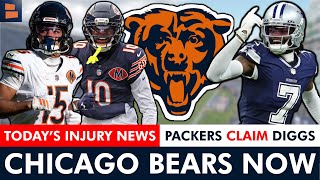 Chicago Bears Injury News On Luther Burden & Rome Odunze   Packers Claim Trevon Diggs