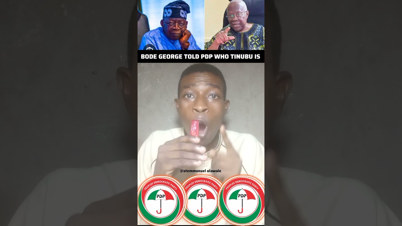 TINUBU REVEALED BY BODE GEORGE 