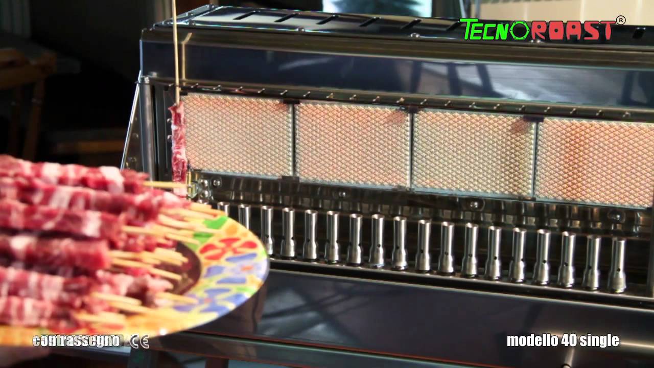 Tournebroche Tecnoroast 40 Brochettes - Rotation Automatique - Cuisson Uniforme - Parfait Grillades