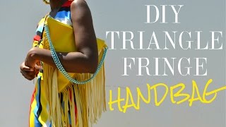 DIY Triangle Fringe Handbag